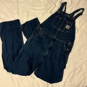 Carhartt Mens Washed Denim Bib Overalls 34X34